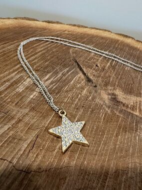 Star Pendant Necklace with Silver Chain